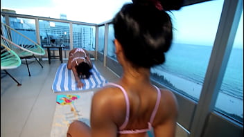Toticos - South beach Miami 18yo teen filipina midget sucks on big black cock and swallows the nut (Part 1) ft Violet Rae